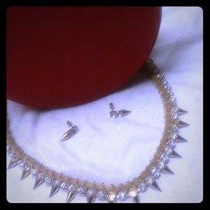 Necklace and earrings